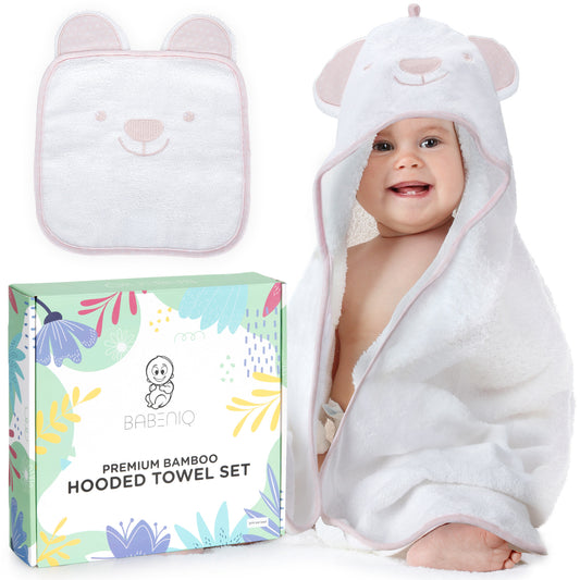 Buy Online Ultra Soft Bamboo Hooded Baby Towel and washcloth in south africa,