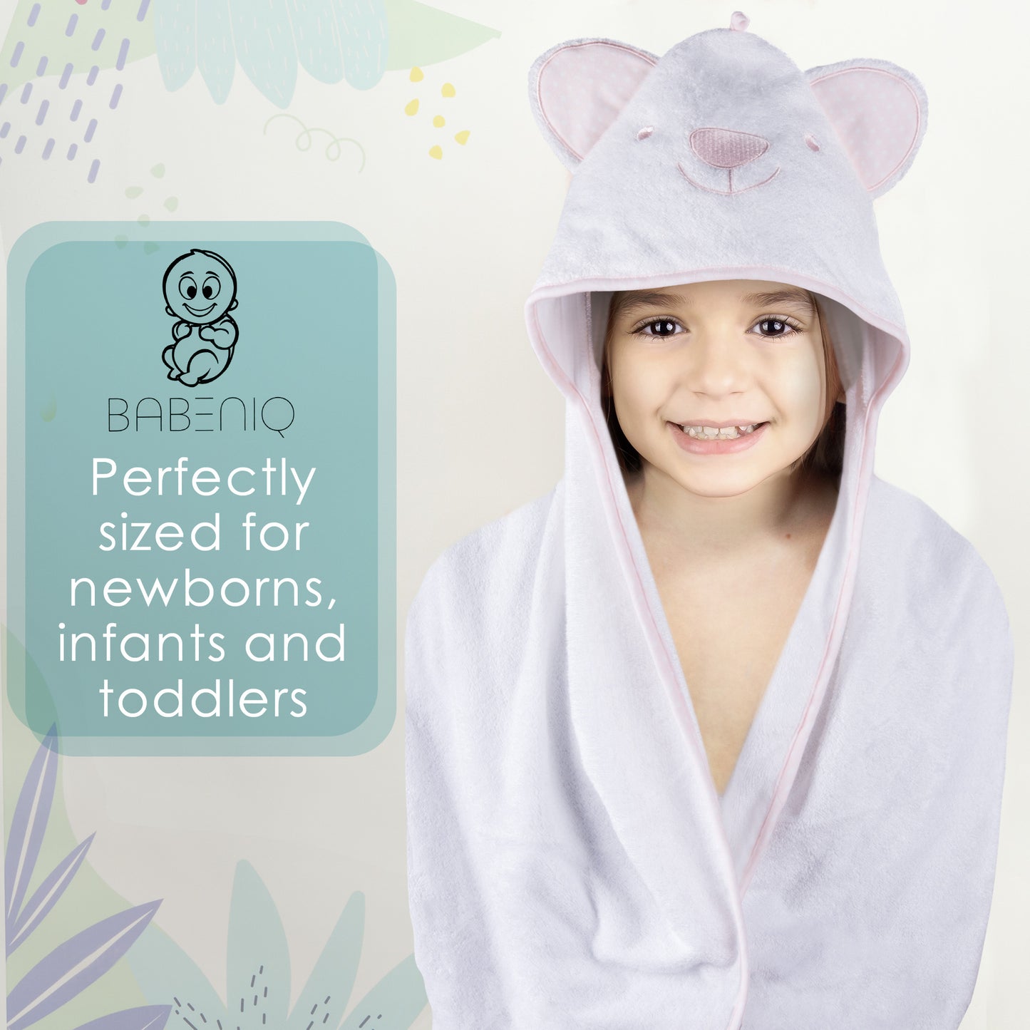 luxurious organic hooded baby towel and washcloth in south africa,