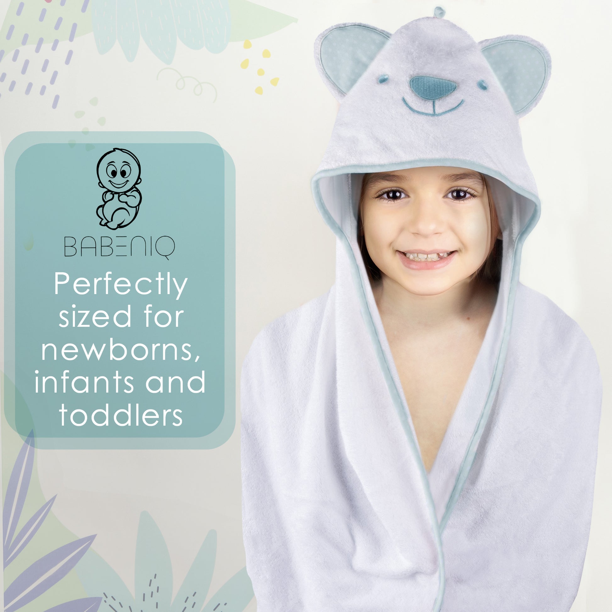 luxurious organic hooded baby towel and washcloth in south africa,