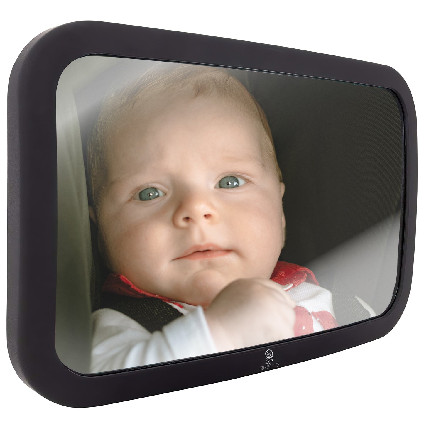 Babeniq Baby Car Mirror, Extra Large, Shatterproof, Crystal Clear View