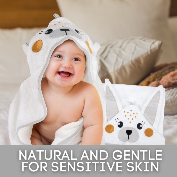 BABENIQ Bamboo Bunny Hooded Baby Towel and Washcloth Gift Set for Sale in South Africa
