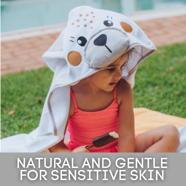 BABENIQ Bamboo Bunny Hooded Baby Towel and Washcloth Gift Set