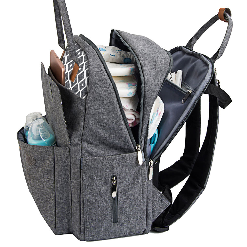 Bably baby large clearance capacity diaper bag backpack