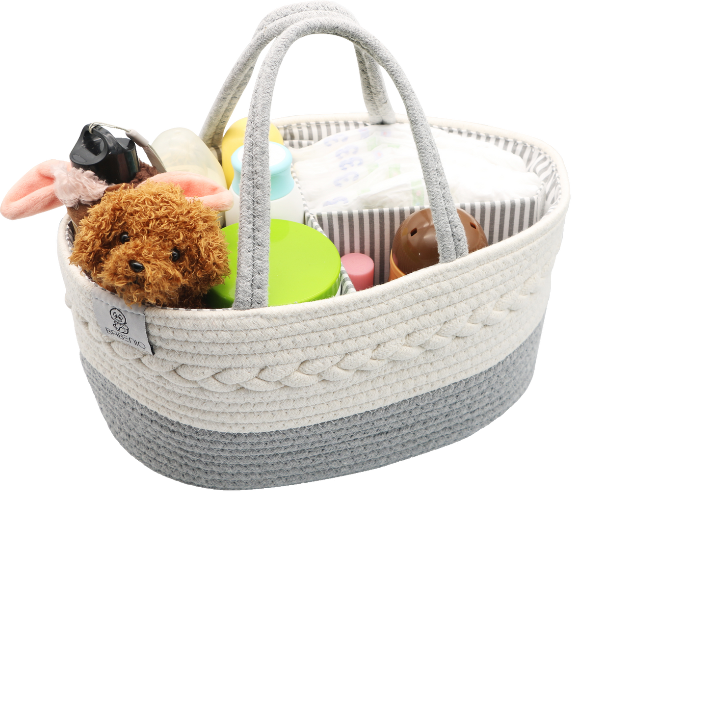 Babeniq High Quality Baby Diaper Caddy Organizer, Large Stylish Cotton Canvas